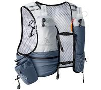 Haimont Lightweight Running Vest with Dual 500ml Soft Flasks, Hydration Water Pack for Women Men with Water Bottles, Unisex Trail Runner Vest for Hiking Marathon, 8L, M, Gray