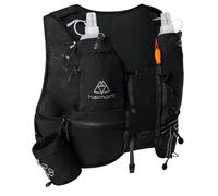 Haimont Running Hydration Vest Backpack with 2 Soft Flasks, Small Trail Runner Water Vest with Water Bottle Multi-Pocket for On-the-Go Racing Marathon Race, 8L, S, Black