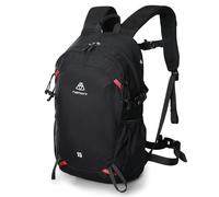 Haimont Ultralight Hiking Backpack 15L with Ventilated Back Panel & Hydration Compatible, Small Hiking Rucksack for Day Hikes, Black