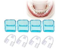 Hain Mouth Guards for Teeth Grinding, 4pcs Dental Night Protector for Bruxism, TMJ, Snoring. Custom Fit, Adult. Also for Boxing, Lacrosse, Basketball etc