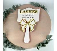 Hainadian Personalised Lash Mirror,lash Mirror for Eyelash Extensions,Custom Eyelash Mirror,lash Room Decor,lash Decor,lash Tech Supplies,Hand Mirror for Women (Whiter,5.5x8.5in)