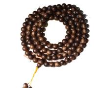 Hainan Green Agarwood Full Oil Sinking Grade Multiple sizes Sweet Floral Honey Scented with Sugar Knot (5mm*216 Beads)