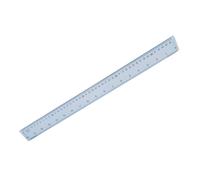 Hainenko Plastic Shatter Resistant Ruler 50 cm Clear