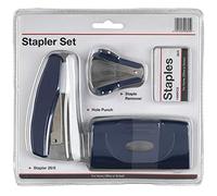 Hainenko Stapler and Punch Set - Blue