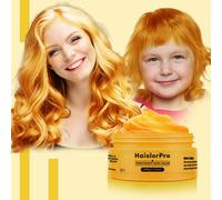 HaiolorPro Blonde Temporary Hair Colour Dye Wax Washable，Non Permanent Coloured Hair Spray for kids, Hair Makeup Paint Wax for Parties or Cosplay, Hair Coloring Products No Messy (Blonde)