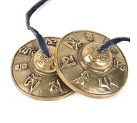 HAIOPS Tibetan Tingsha Cymbals Drawstring Meditation Chime Bells 6.5CM/ 2.6 Inch Chime Bells for Stress Relief, Meditation