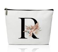 haipino Make up bags for women, Small makeup bag for travel, Bridesmaid gifts for wedding day, Stuff bags for travel, Small makeup pouch for purse, Girls Weekend Gifts（Letter-R, Multicolor