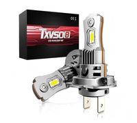 Haipky H7 LED Headlight Bulbs, 6000K White Color, 18000LM, Wireless Plug-and-Play Easy Installation, Car Lamps Halogen/HID Replacement, Pack of 2