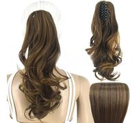 Hair Accessories 14inches Messy Bun Synthetic Bun Long Curly Hair Big Wavy Wig Ponytail Hair Extensions Women Hair Accessories Hair Pieces For Women(10H36)
