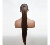 Hair Accessories 24inches Synthetic Hair Bun Wig Ponytail Claw Clip Style Long Straight Hair Ponytail Extensions Women's Wig Hair Bun Hair Pieces For Women(4)