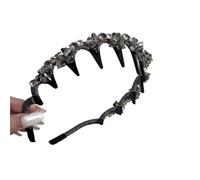 Hair Accessories For Girl Women Headband Luxury Rhinestone Vintage Popular Leading Adults Hoops Fascinator For Women Girls(Grey)