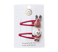 Hair Accessories For Women Hair Clips Children's Christmas Reindeer Clips Christmas Decoration Pins For Children Girls Women Girls Pins Set Clip (A, 6x6x1)