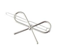 Hair Accessories Metal Bow Hairpins Hair Clips For Women Girls Bows Hairpins Barrettes Pin Stylish Accessories Minimalist Bow Pins Gift Girl (Silver, 5. 7x3. 5cm)