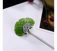 Hair Accessories,Vintage Hairpin Hairsticks, 925 Silver Chinese Hair Stick for Women Long Hair Green Jade Knot Retro Hair Chopsticks Hairsticks Hair Accessories for Party Dialy Life