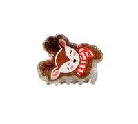 Hair Accessory Christmas Clip with Glitter PVC Design, B