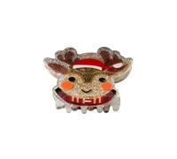 Hair Accessory Christmas Clip with Glitter PVC Design, C