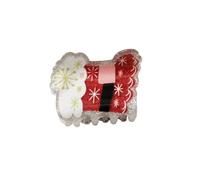 Hair Accessory Christmas Clip with Glitter PVC Design, D