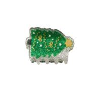 Hair Accessory Christmas Clip with Glitter PVC Design, E