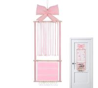 Hair Accessory Rack - Hooked Display Stand, Large Pink Organizer Holder, Wall Mounted or Tabletop Storage, Decorative Hairpin and Headband | for Teen Girls Women Apartment Dorm Bedroom Home V