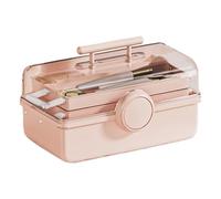 Hair Accessory Storage Box, Handy Design, 28x15.5x15.5cm, Hair Piece Organizer, 3layer Jewelry Storage Box, Dust-Proof And Protective, For Nails Art Supplies, School Craft Items, Or Small Items