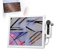 Hair Analyzer Scalp Detector with 70x/200x Magnification, Oil and Moisture Detection, Professional Skin Diagnostic Tool with 15 Inch HD LCD Screen
