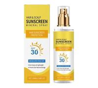 Hair and Scalp Sunscreen Spray - SPF30 UV Protection Mist | Non-Greasy Waterproof Sunblock for Hair Care | Quick-Dry Sweat Resistant Spray for Beach Travel Sport Makeup Use