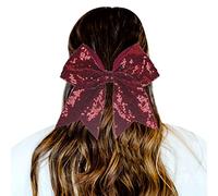Hair Band Elastic 1 Piece Hair Bobbles Gradient Sequins Bowknot Headpiece Rope Decorations Headpiece Decoration Hair Bobbles For Girls Women Clothing Summer (A-Wine, One Size)
