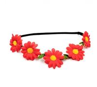 Hair Band Elastic Flower Headband Wedding Hair Decoration Floral Wreath For Beach Travel Or Music Festivals