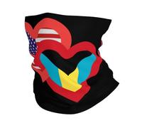 Hair Band Hearts America And Bahamia Decorative Polainas De Cuello Premium Pañuelo De Cabeza For Outdoor Climbing Yoga