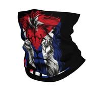 Hair Band Lion Funny Cuba Flag Tube Scarf Microfiber Half Face Headwear For Hunting, Sports, Traveling