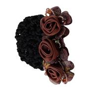 Hair Band Set - 8x8x5cm Flower Net Bag Hair Accessories - French Barrette Hair Clip - for Parties, Weddings, Performances, And Other Casual Or Formal Events