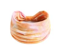 Hair Band Tie Dye Rainbow Colour Extension Yoga Hair Band Sport Elastic Sweat Absorbent Headband Sweatband Neon Yellow