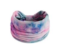 Hair Band Tie Dye Rainbow Colour Extension Yoga Hair Band Sport Elastic Sweat Absorbent Headband Sweatband Neon Yellow