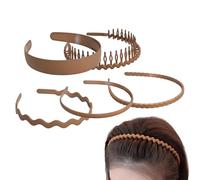 Hair Band with Teeth - Non-Slip Headbands That Do Not Slip | 5 Pieces Flexible Tooth Hair Band - Suitable for Teenage Girls