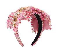 Hair Band，Women's Fashion Fashion Diamonds Retro Hair Band Imitation Pearl Temperament Hair Accessories Fabric Court Hair Hoop(Navy blue)