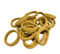 Hair Bands Bobbles Elastics Thick Endless Design Snag Free Bright Colours - 20 Pack (Tan Brown)