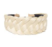 Hair Bands,Braided Band, Braid, Elegant Headband, 5 Strands Wig, Elastic with Teeth(Offwhite)