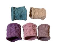 Hair bands - elastic accessories for thick hair, 5 pieces durable rubber ties with soft grip, no snag design for all day wear, perfect for sports, work, casual look