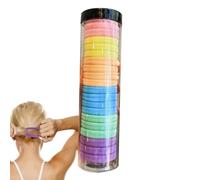 Hair Bands - Elastic Ties for Thick Hair, Soft Hair Ties | Anti-Slip Elastications for Horseshoe, Nylon Ties for Women, Children and Adults, No Damage to Hair