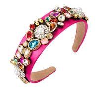 hair bands for women BKSYOFU Multi-layer Alloy Flower Accessory Drill Hair Band Baroque Heavy Duty Temperament Hairpin