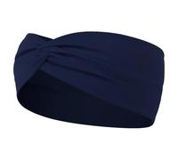 Hair Bands For Women Women Cross Solid Color Hair Bands Girls Leopard Print Elastic Knitted Headbands Vintage Turban Make Hair Accessories(Deep Blue)