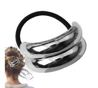 Hair Bands For Women's Hair - Double Arch Ponytail Tie Metal Tie Pony Tails, Ties, Ponytail Cuff, Scrunchies for Birthdays, Holidays Daily