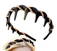 Hair Bands, High Cranium Headbands, Vintage Hairband with Teeth Hoop, Comfortable Non-Slip Design, Durable Fashion Accessory, Ideal for Women, Daily, Gym, Sports, Wedding