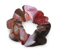 Hair Bands Large Intestine Hair Ring Women Grace Fat Intestines Elasticity Head Rope Orchid Stone Red Candles Hair Bands for Women Ponytail Hair Ties Hair Accessories