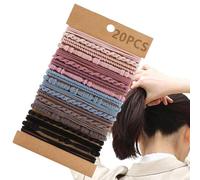 Hair Bands, Retro Boho Elastic Bracelets, Ntage Ponytail Ties with Twenty-Five Pieces, for Girls, Running, Work, Faces,
