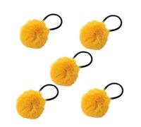 Hair Bands with Pom Poms - Ponytail Holders - Hair Rope with Coloured Balls | Elegant Hair Bands with Balls of Hair Bands Elastic Bands for Hair Rings with