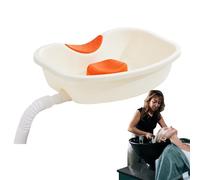 Hair Basin - Portable Washing Station Design, Neck Support Comfort Structure, Reusable Buddy Tray System, Drain Hose Attachment | Bedside Usage Assisting Shampoo Rinsing During Elderly Disabled Care