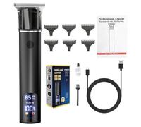 Hair & Beard Trimmer - Beard Trimmer For Men - Ear & Nose Trimmer | Water Resistant Rechargeable Zero Hollow Clippers For Facial Hair Adjustment