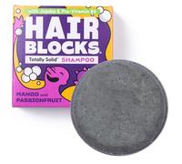 Hair Blocks - Solid Shampoo Bar (85g) for all hair types: Mango & Passionfruit Solid Shampoo Bar | Soap Free, Plastic Free | Plant Based | Natural | Conditioning