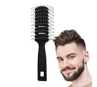 Hair Blow Drying Brush Ergonomic Handle, Nine-Row Rib Comb Design,